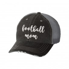 Football Mom Distressed Glitter Ladies Trucker Hat  Sports Mom Team  eb-83945119